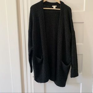 H&M Black Long Cardigan